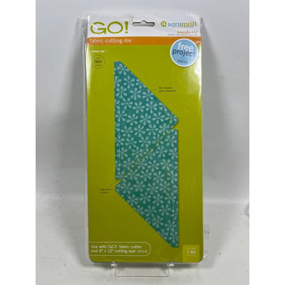 ACCUQUILT GO Triangle 4 7/8" Fabric Cutting Die Block D 55002 NEW